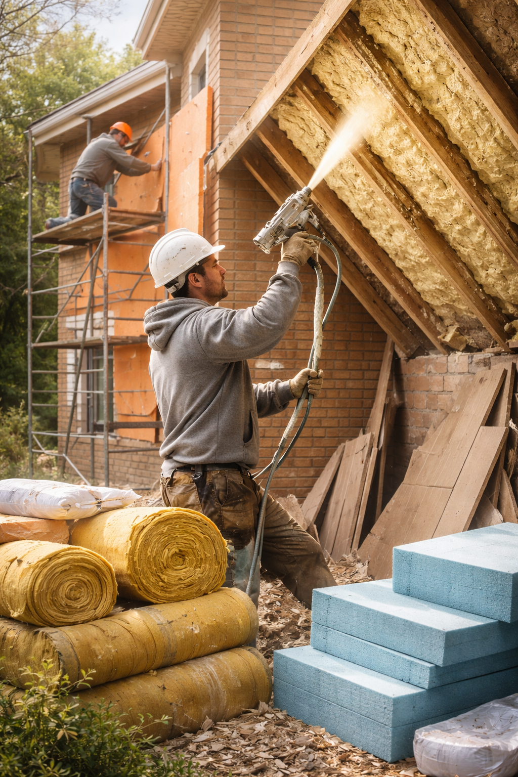 Утепление домов в Кимовске под ключ от 4329 руб/м2 | Профессионально — ТепломастерКмв